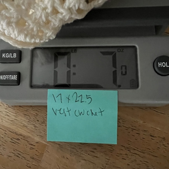 |•Handmade Crocheted Vest•| Cream One Size - Picture 10 of 13